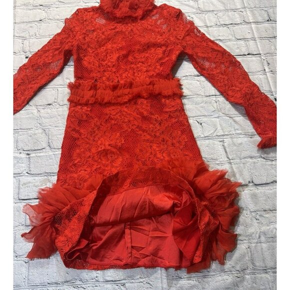 ALEXIS Wilhelmina Red Lace Mini Dress Sz XS - Picture 16 of 16